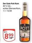 Aktuelles Der Gute Pott Rum Angebot bei GLOBUS in Erlangen ab 8,99 €