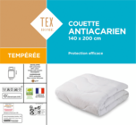 Couette "Anti-acarien" - TEX HOME en promo chez Carrefour Perpignan à 26,24 €