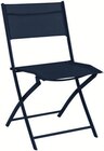 Chaise pliante acier et textilene en promo chez Intermarché Hyper Rennes à 12,99 €