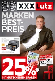 XXXLutz Möbelhäuser Prospekt für Wustrow mit 24 Seiten XXXLutz Möbelhäuser Prospekt für Wustrow: "MARKEN ZUM BESTPREIS", 24 Seiten, 27.10.2025 - 09.11.2025