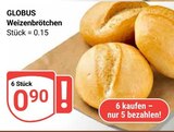 Aktuelles Weizenbrötchen Angebot bei GLOBUS in Wiesbaden ab 0,90 €