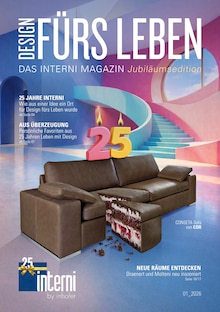 interni by inhofer Prospekt der KW 9 "DESIGN FÜRS LEBEN" Aktueller interni by inhofer Prospekt "DESIGN FÜRS LEBEN" Seite 1 von 20 Seiten