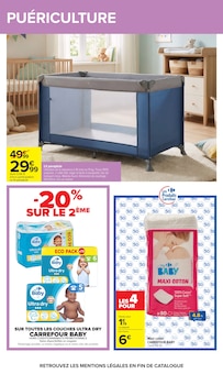 Promotion Couches dans le prospectus Carrefour, valable du 07/04/2026 au 20/04/2026 Promo Couches dans le catalogue Carrefour du moment à la page 52