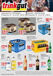 Trinkgut Prospekt für Zolling mit 4 Seiten Trinkgut Prospekt für Zolling: "Aktuelle Angebote", 4 Seiten, 05.01.2026 - 10.01.2026