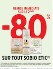 Promo 80% de remise immédiate sur le 2ème sur tout sobio etic à  dans le catalogue Intermarché Hyper à Maîche