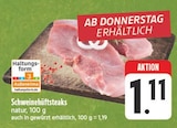 Schweinehüftsteaks bei EDEKA im Windischeschenbach Prospekt für 1,11 €