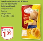 Aktuelles Unsere Goldstücke Brötchen Klassik Angebot bei GLOBUS in Krefeld ab 1,39 €