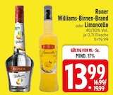 Williams-Birnen-Brand Angebote von Roner bei EDEKA Ravensburg für 13,99 €