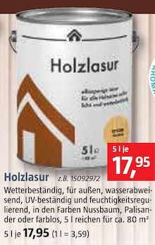 Holzlasur in Dorum im Angebot Holzlasur Angebot: Im aktuellen Prospekt bei BAUHAUS in Dorum