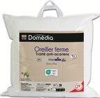 Oreiller ferme traité anti-acariens - DOMEDIA en promo chez Intermarché Super Montpellier à 8,38 €