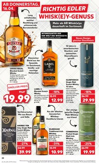 Whiskey im Kaufland Prospekt "KNÜLLER" mit 70 Seiten (Köln)