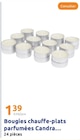 Bougies chauffe-plats parfumées - Candra à 1,39 € dans le catalogue Action