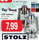 LED-Laterne im Angebot bei Kaufhaus Stolz in Cuxhaven LED-Laterne Angebote von Tony Brown by Stolz bei Kaufhaus Stolz Cuxhaven für 7,99 €