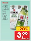 Beck's für 3,99 € bei Netto Marken-Discount im Angebot Beck's im aktuellen Netto Marken-Discount Prospekt
