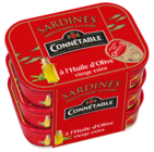 Sardines à l'huile - CONNÉTABLE en promo chez Carrefour Market Lille à 6,99 €