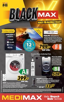 Aktueller MEDIMAX Prospekt "BLACK MAX" Seite 1 von 8 Seiten