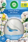 Diffuseur continu Coton et Fleur de Citron - AIR WICK - Intermarché Super à Valence Diffuseur continu Coton et Fleur de Citron - AIR WICK en promo chez Intermarché Super Valence à 0,96 €