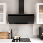 Promo Hotte inclinée noire l. 90 cm à 245,00 € dans le catalogue Brico Dépôt à Saint-Memmie