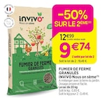 Delbard Aubevoye - Promo Fumier de ferme granulés INVIVO Nous on sème Promo Fumier de ferme granulés INVIVO Nous on sème à 9,74 € dans le catalogue Delbard à Aubevoye
