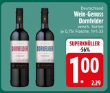 Dornfelder Rotwein im EDEKA Prospekt Dornfelder Rotwein von im aktuellen EDEKA Prospekt für 1,00 €