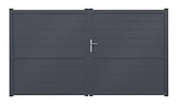 Portail Jardimat aluminium Perth gris anthracite - 350 x h.166 cm en promo chez Castorama Le Havre à 839,92 €