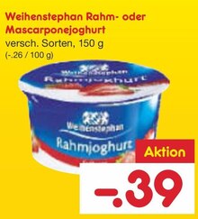 Rahm- oder Mascarponejoghurt bei Netto Marken-Discount in Offenbach Rahm- oder Mascarponejoghurt im Angebot bei Netto Marken-Discount Offenbach für 0,39 €