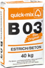Estrichbeton 'B03' im Angebot bei BAUHAUS in München Estrichbeton 'B03' Angebote von Quick-Mix bei BAUHAUS München für 9,15 €