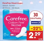 Slipeinlagen von Carefree im aktuellen Netto Marken-Discount Prospekt für 2,29 €