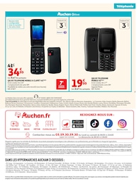 Prix et réduction Téléphone dans le prospectus Auchan Hypermarché en cours Offre Téléphone dans le catalogue Auchan Hypermarché du moment à la page 7