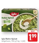 Rahm-Spinat mit Blubb bei EDEKA im Grafenhausen Prospekt für 1,99 €