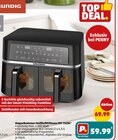 Doppelkammer-Heißluftfritteuse FRY 7620L von Grundig im aktuellen Penny Prospekt für 59,99 €