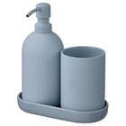 Badezimmer-Set 3-tlg. hell graublau im Angebot bei IKEA in Oberhausen Badezimmer-Set 3-tlg. hell graublau Angebote von GANSJÖN bei IKEA Oberhausen für 17,99 €