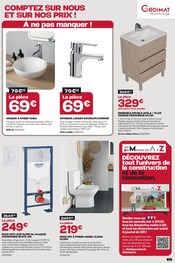 Promos WC dans le catalogue "POUR BIEN RÉNOVER COMPTEZ SUR NOUS..." de Gedimat WC en promo dans le catalogue Gedimat à la page 11
