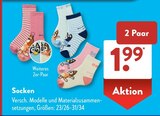 Socken  im aktuellen ALDI SÜD Prospekt für 1,99 €