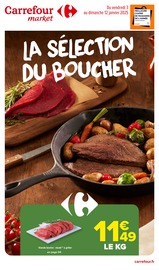 Catalogue Carrefour Market à Bons-en-Chablais cette semaine, valable du 03/01/2025 au 12/01/2025 Prospectus Carrefour Market à Bons-en-Chablais, "LA SÉLECTION DU BOUCHER", 10 pages de promos valables du 03/01/2025 au 12/01/2025