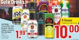 Mix-Getränke Angebote von Jim Beam, Three Sixty, Pitú, Bacardi, Absolut Vodka o. Suntory bei Trinkgut Essen für 1,99 €