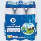 Lait UHT demi-écrémé Bleu Blanc Coeur - U - Super U à Colmar Lait UHT demi-écrémé Bleu Blanc Coeur - U en promo chez Super U Colmar à 3,88 €