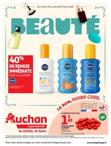 Catalogue Auchan Supermarché de la semaine 25, "BEAUTÉ", page 1, 16/06/2026 - 27/06/2026 Prospectus Auchan Supermarché en cours, "BEAUTÉ", page 1 sur 12