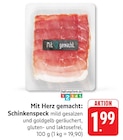 EDEKA - Schinkenspeck Angebot im Prospekt Schinkenspeck bei EDEKA im Prospekt "" für 1,99 €