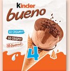 Cones Crème Glacée - KINDER BUENO en promo chez Super U Mérignac à 1,82 €