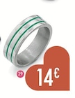 Bague en acier et laque à 14,00 € dans le catalogue E.Leclerc