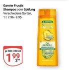 Shampoo Angebote von Garnier Fructis bei GLOBUS Bruchsal für 1,99 €