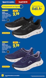 Prix et réduction Chaussures Femme dans le prospectus Lidl en cours Offre Chaussures Femme dans le catalogue Lidl du moment à la page 38