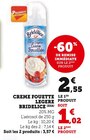 Creme fouette legere - BRIDELICE dans le catalogue Super U