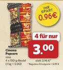 Cinema Popcorn süss im aktuellen combi Prospekt