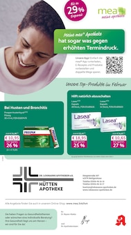 mea - meine apotheke Prospekt der KW 6 "Unsere Februar-Angebote" Aktueller mea - meine apotheke Prospekt "Unsere Februar-Angebote" Seite 1 von 4 Seiten