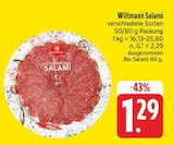nah und gut Sehmatal-Cranzahl - Salami Angebot im Prospekt Salami bei nah und gut im Sehmatal-Cranzahl Prospekt für 1,29 €