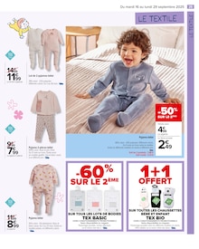 Promo Pyjama Bébé dans le catalogue Carrefour du moment à la page 27