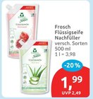 Flüssigseife Nachfüller von Frosch im aktuellen budni Prospekt
