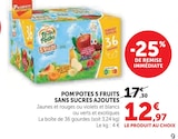 5 Fruits Sans Sucres Ajoutés - Pom'Potes dans le catalogue Super U